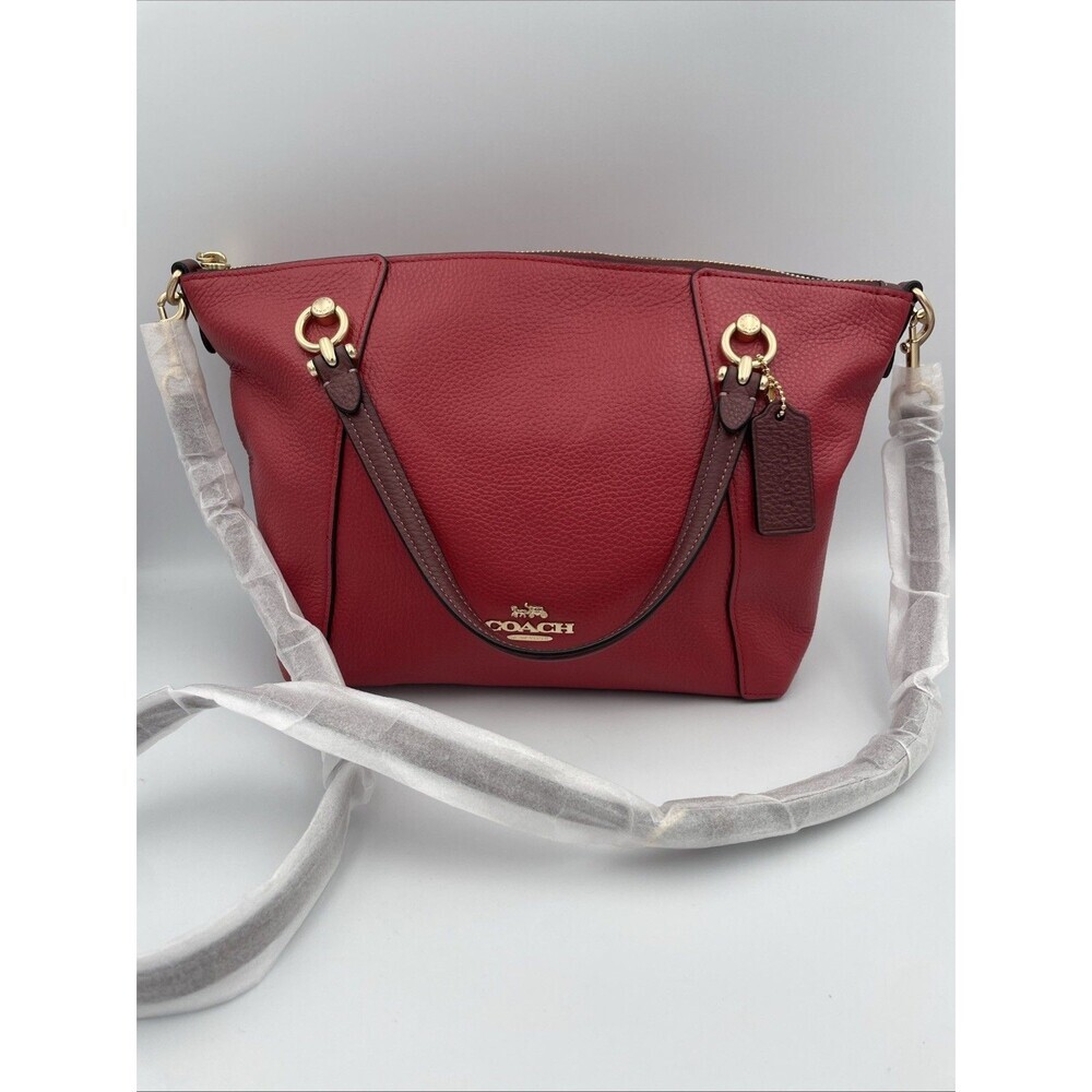 COACH Kacey Satchel In Colorblock - C6841 Red NEW